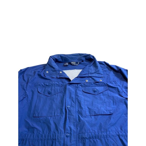 Vintage Ralph Lauren Windbreaker Jacket Blue Zip Up Coat - Picture 4 of 7
